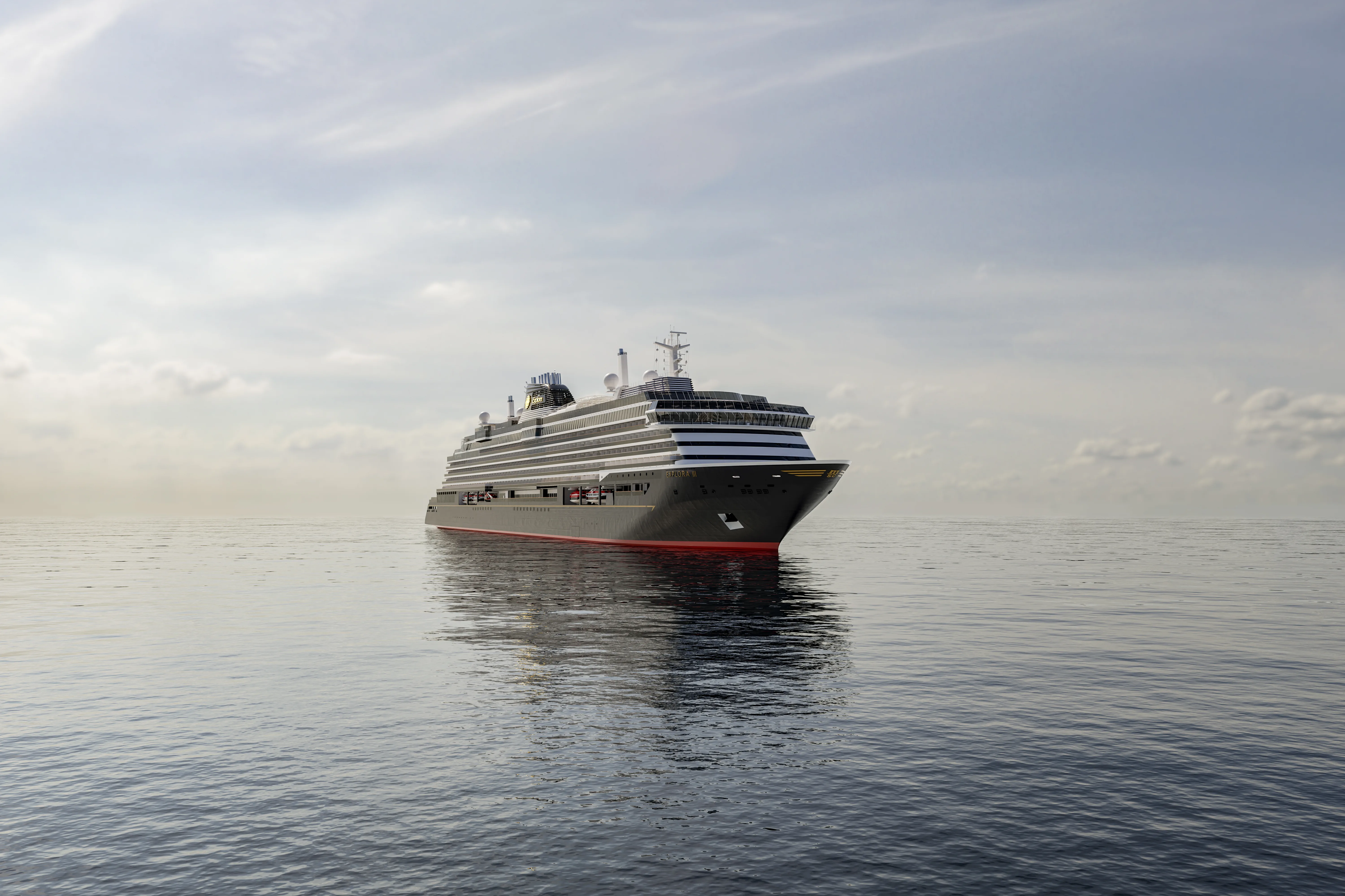 EXPLORA III exterior rendering at sea